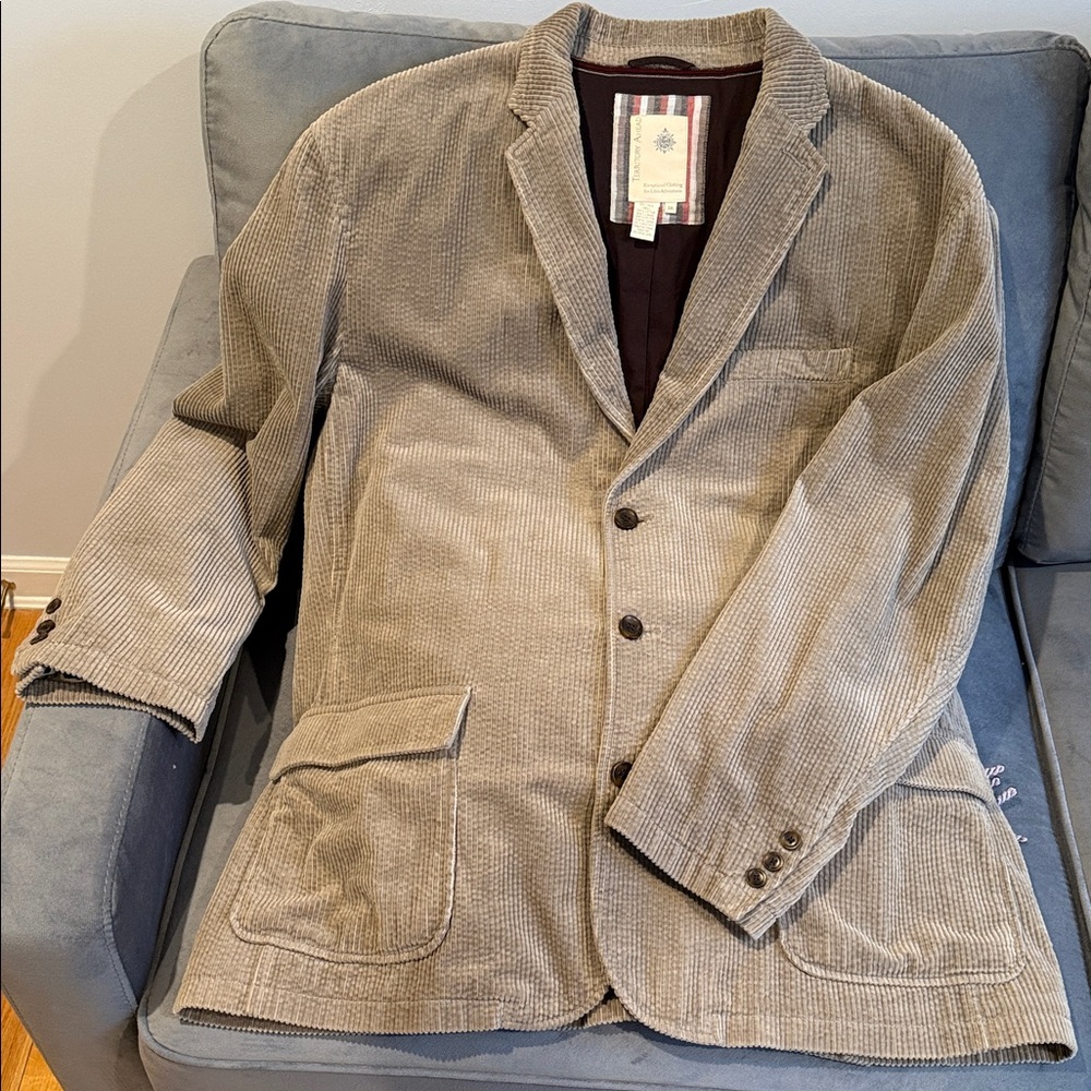EUC! The Territory Ahead Men's Khaki/Tan Corduroy Jacket Size XXL